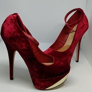 Red Velvet heels